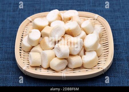 Traditional Japanese food, Fu made with gluten of wheat Stock Photo