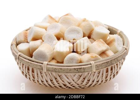 Traditional Japanese food, Fu made with gluten of wheat Stock Photo