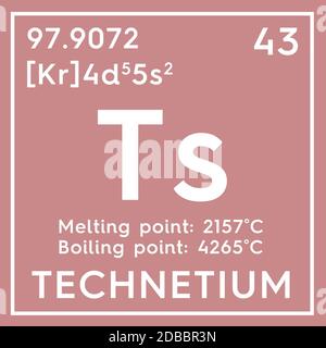 Technetium. Transition metals. Chemical Element of Mendeleev's Periodic ...