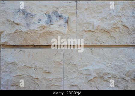 Light gray facing stone. Gray backgrounds and textures. Stock Photo