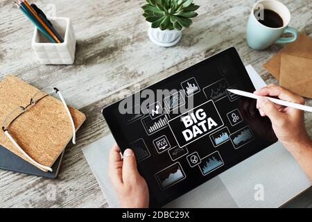 BIG DATA standard methods and tools complex to manipulate or interrogate. Internet and technology concept Stock Photo