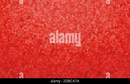 Abstract geometric background, pattern of triangles in red, design for poster, banner, card and template. Vector illustration Stock Vector