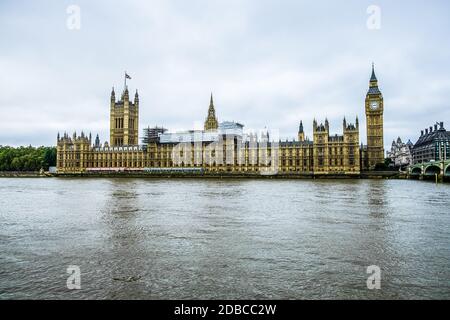 England London Sept 27th 2016 A picture of the Houses of Parliment across the river Stock Photo