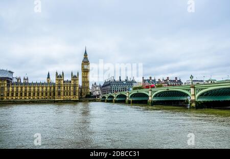 England London Sept 27th 2016 A picture of the Houses of Parliment across the river Stock Photo