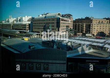 Stockholm - 02/07/2017: Central Station view from hotel window Stock Photo