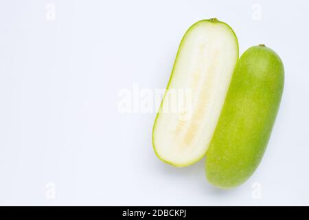 winter melon on white background. Copy space Stock Photo