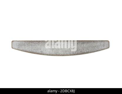 used nail file isolated on white background, close up Stock Photo
