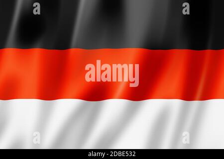 Oromo people ethnic flag, Africa. 3D illustration Stock Photo