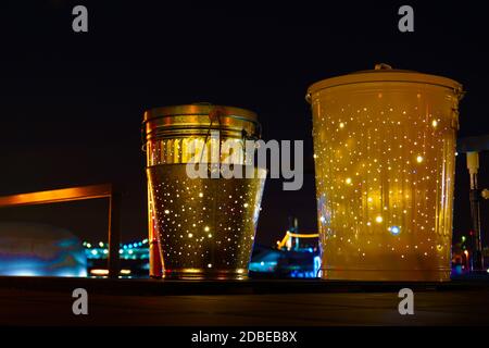 Shiny bucket Stock Photo