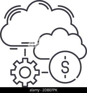 Raid storage icon, linear isolated illustration, thin line vector, web design sign, outline concept symbol with editable stroke on white background. Stock Vector