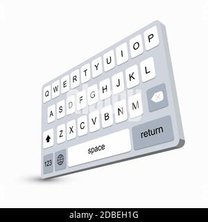 keyboard of smartphone Stock Vector