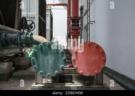 Refrigeration compressors Building on Stock Photo