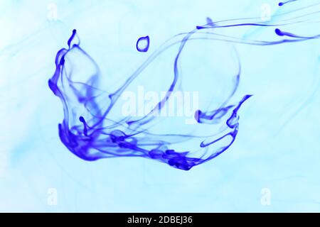 Ink Drop Dynamic Opening Motion. Ambient Background. Stock Photo