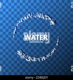 Vector modern creative water background. Stock Vector