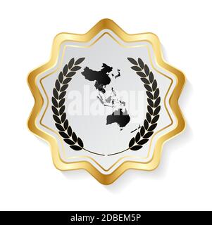 Modern Regional Comprehensive Economic Partnership (RCEP) map. Vector Illustration Stock Vector