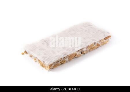 Christmas nougat isolated on white background Stock Photo