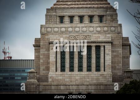 Parliament and the cloudy sky. Shooting Location: Tokyo metropolitan area Stock Photo