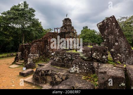 The Temple Ruins of My Son in Vietnam Stock Photo