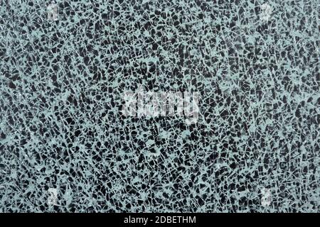 Abstract texture of a cracked glass pane Stock Photo