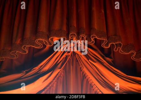 Theater curtain Stock Photo