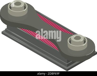 Spare part icon. Isometric illustration of spare part vector icon for web Stock Vector