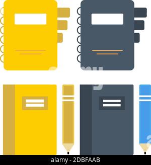 Set of flat document, folders icons vector for web design and mobile. EPS 10 Stock Vector
