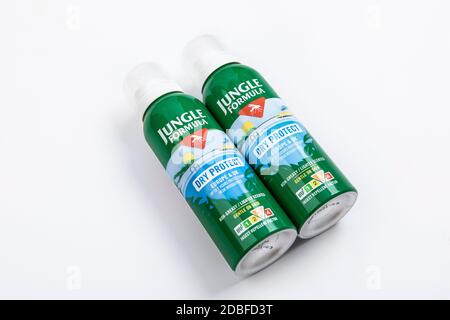 Jungle spray for insect bites. Stock Photo