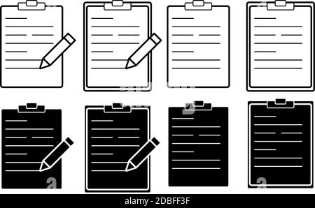Set of flat document, folders icons vector for web design and mobile. EPS 10 Stock Vector