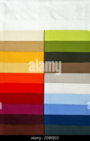 Textile samples color chart. Background pantone color fabric swatches ...