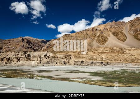 Himalayan landscape in Himalayas along Manali-Leh road. Ladakh, India Stock Photo