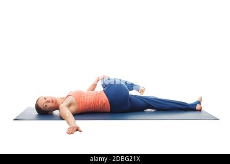Knee To Chest Yoga Pose Stock Photos - Free & Royalty-Free Stock Photos  from Dreamstime