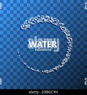 Vector modern creative water background. Stock Vector