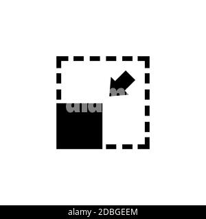 Compact size icon. Vector on isolated white background. EPS 10 Stock Vector