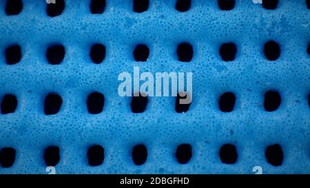 Close up of a blue tablecloth Stock Photo