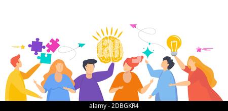 People talking. Conversation on social networks. Flat vector illustration. Stock Vector