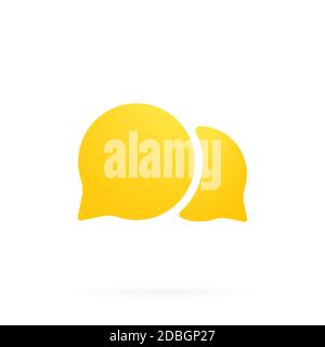 Chat message bubbles icon. SMS mail icon in flat. Vector illustration Stock Vector