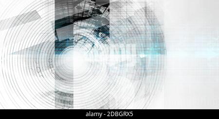 Data Network On A Corporate System As Art Stock Photo