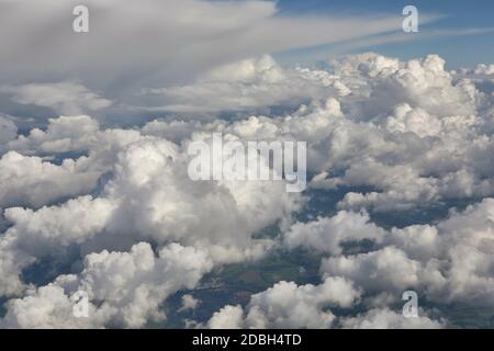 Clouds viewed from the sky Stock Photo