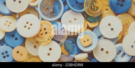 Background from buttons of different colors Stock Photo