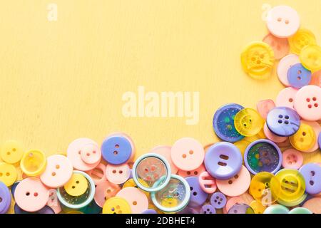 Background from buttons of different colors Stock Photo