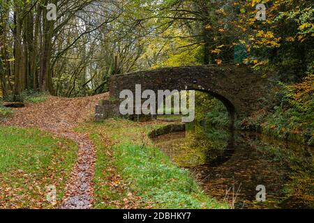 Bridge 109 on the Monmouthshire and Brecon Canal, near Gilwern, Monmouthshire, South Wales, UK Stock Photo