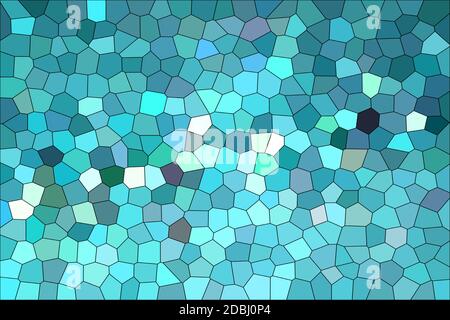 Abstract Blue Shades Modern Mosaic Tiles Material Texture Background Stock Photo