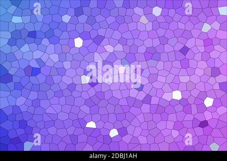 Abstract Blue & Purple Modern Mosaic Tiles Material Texture Background Stock Photo