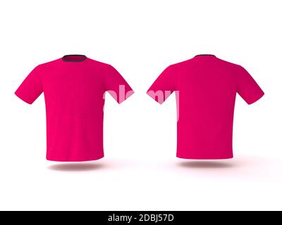 Pink t shirt outlet plain front and back