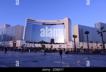 Tangier Mall. The recreational area of Tangier in Morocco.North Africa Stock Photo