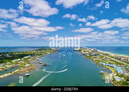 Aerial view of Perdido Key Beach near Pensacola, Florida Stock Photo