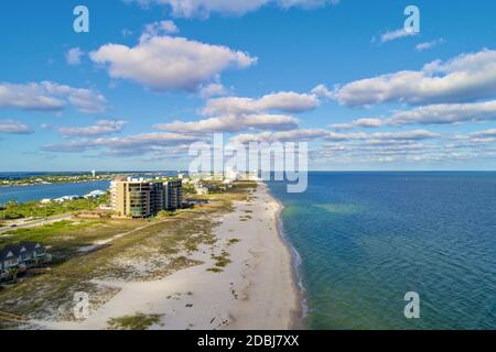 Aerial view of Perdido Key Beach near Pensacola, Florida Stock Photo