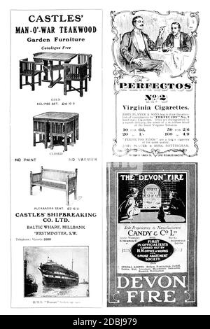 page of advertisements from 1907 The Studio an Illustrated Magazine of Fine and Applied Art
