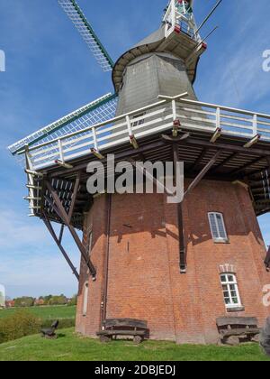 greetsiel at the north sea coast of germany Stock Photo