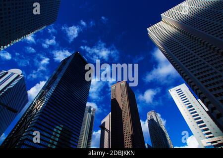 Shinjuku Building group. Shooting Location: Tokyo metropolitan area Stock Photo